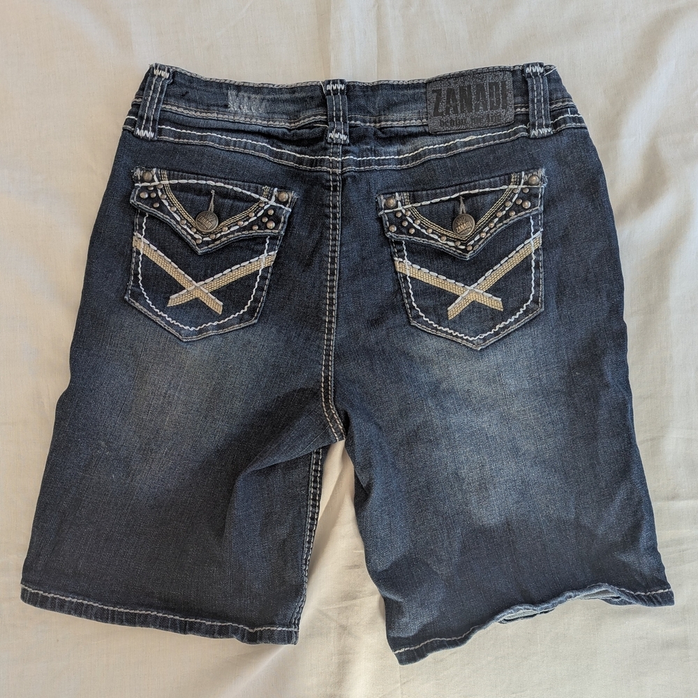 Zana Di Blue High Waist Denim Shorts Relaxed Fit